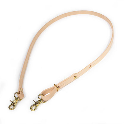 Blonde Leather Cross Body Strap, 41-inch