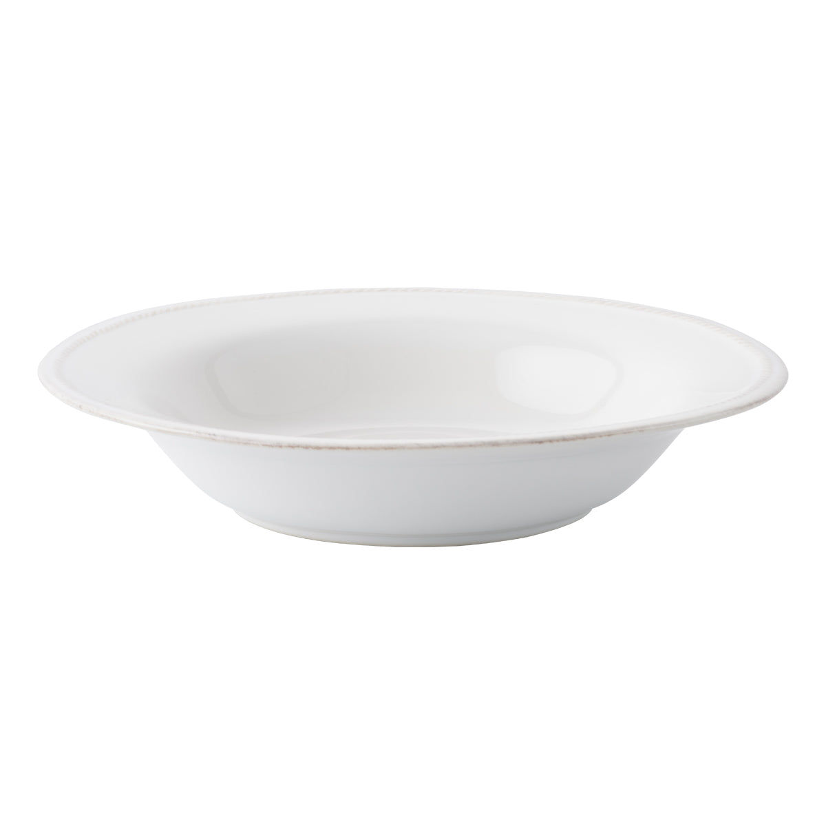 Berry & Thread Rimmed Soup Bowl - Whitewash