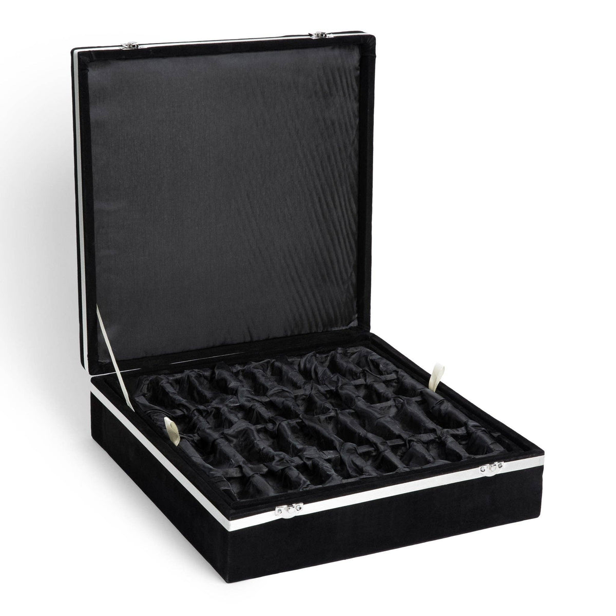 Marble Chess Set Green Onyx & White, 16in (with Storage Case)