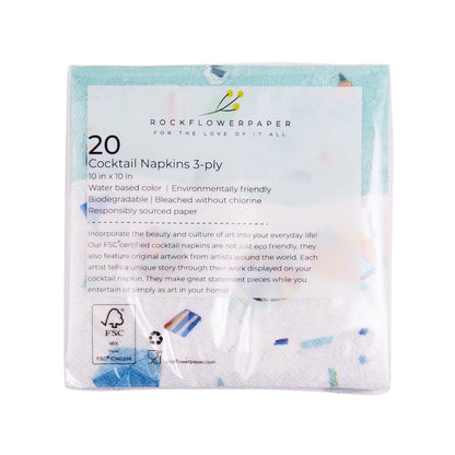 Cocktail Napkins, Beach Vista (5in sq / 20-count)