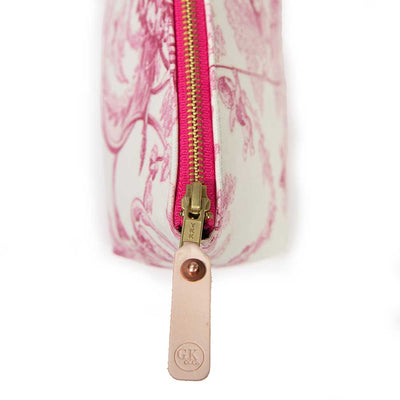 French Rose Toile Zipper Travel Clutch - General Knot & Co.
