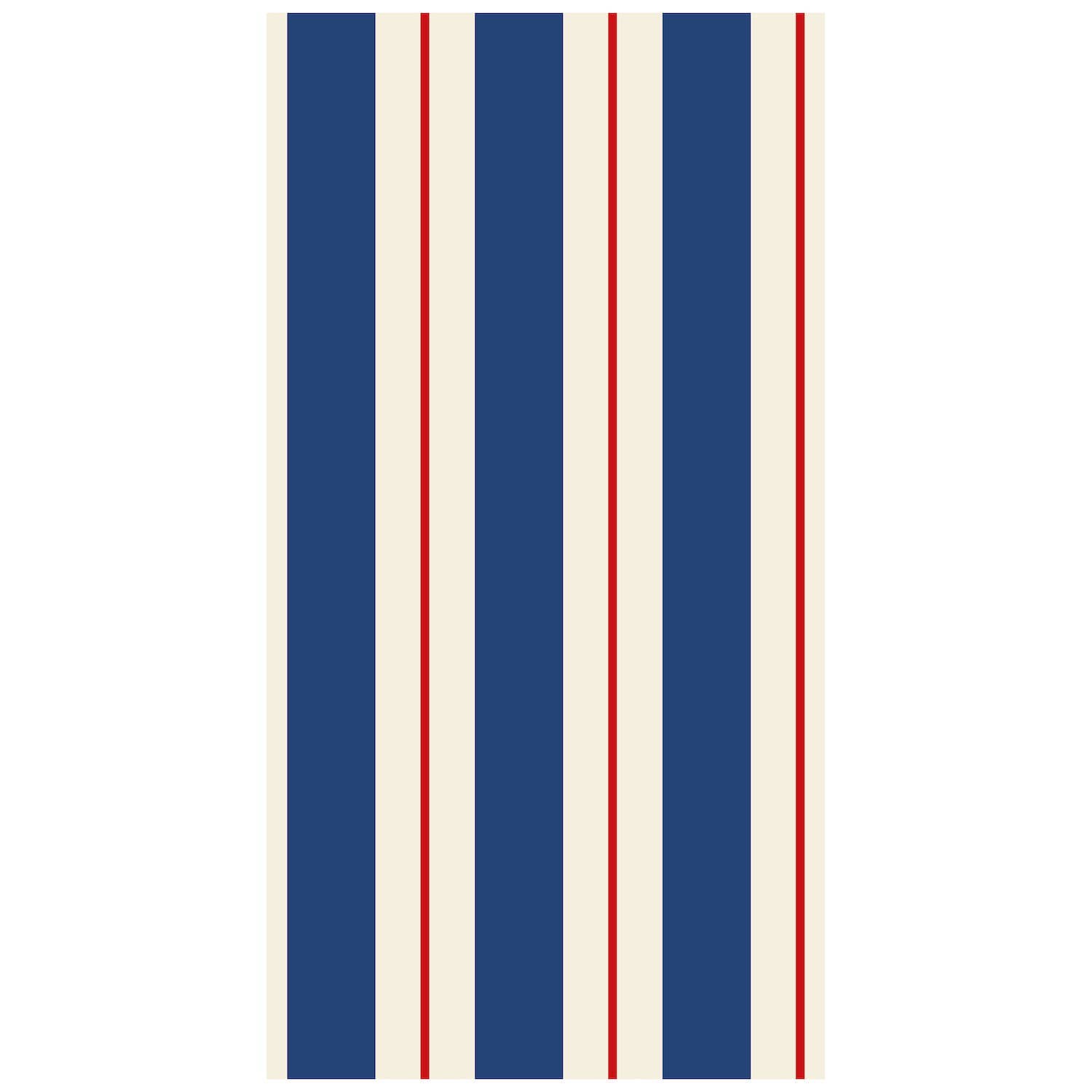 Navy & Red Awning Stripe Guest Towel - Hester & Cook (16-count)