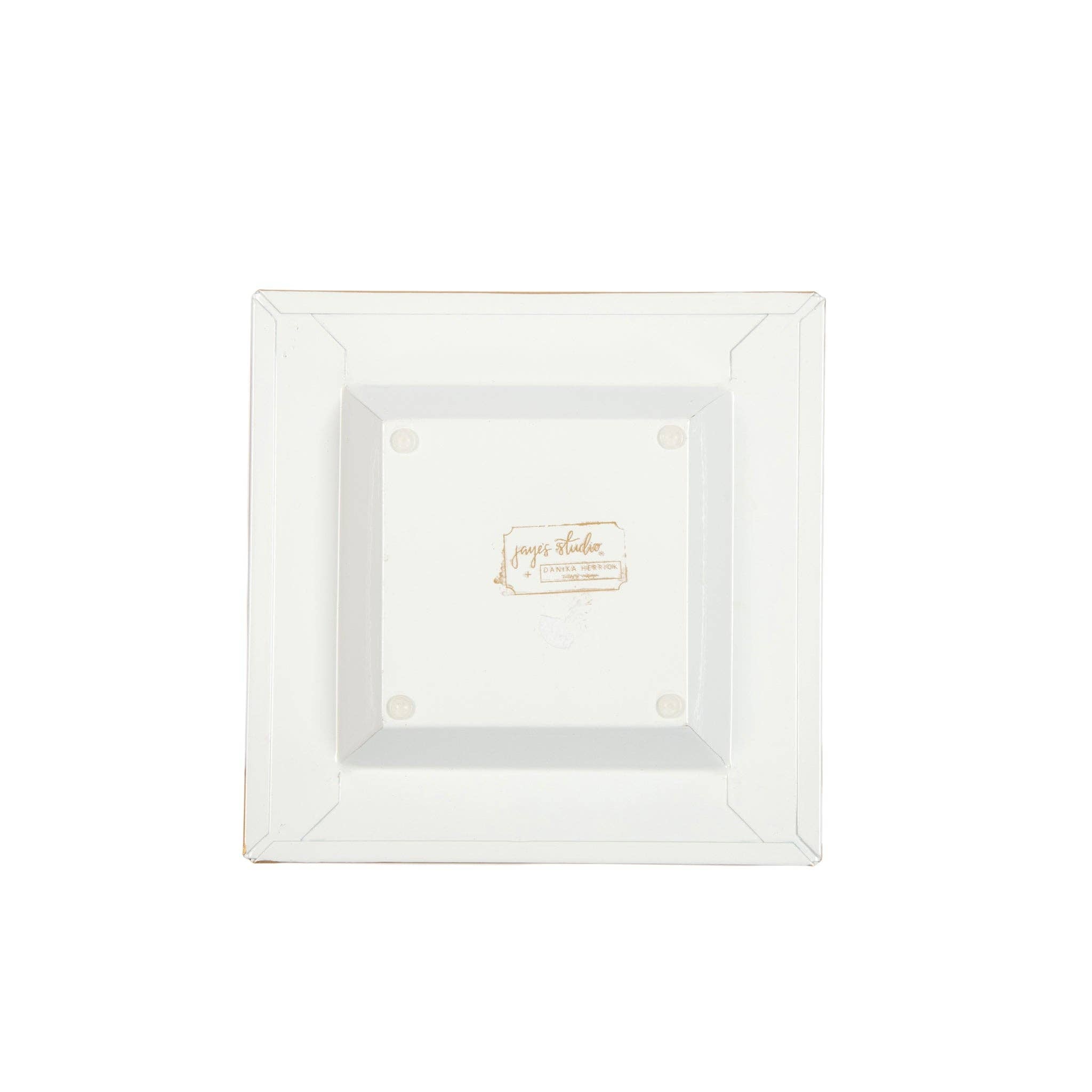 Holly Wreath Bow Enameled Tori Trinket Tray - Jaye's Studio