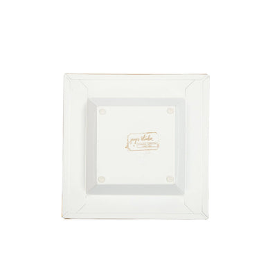 Holly Wreath Bow Enameled Tori Trinket Tray - Jaye's Studio