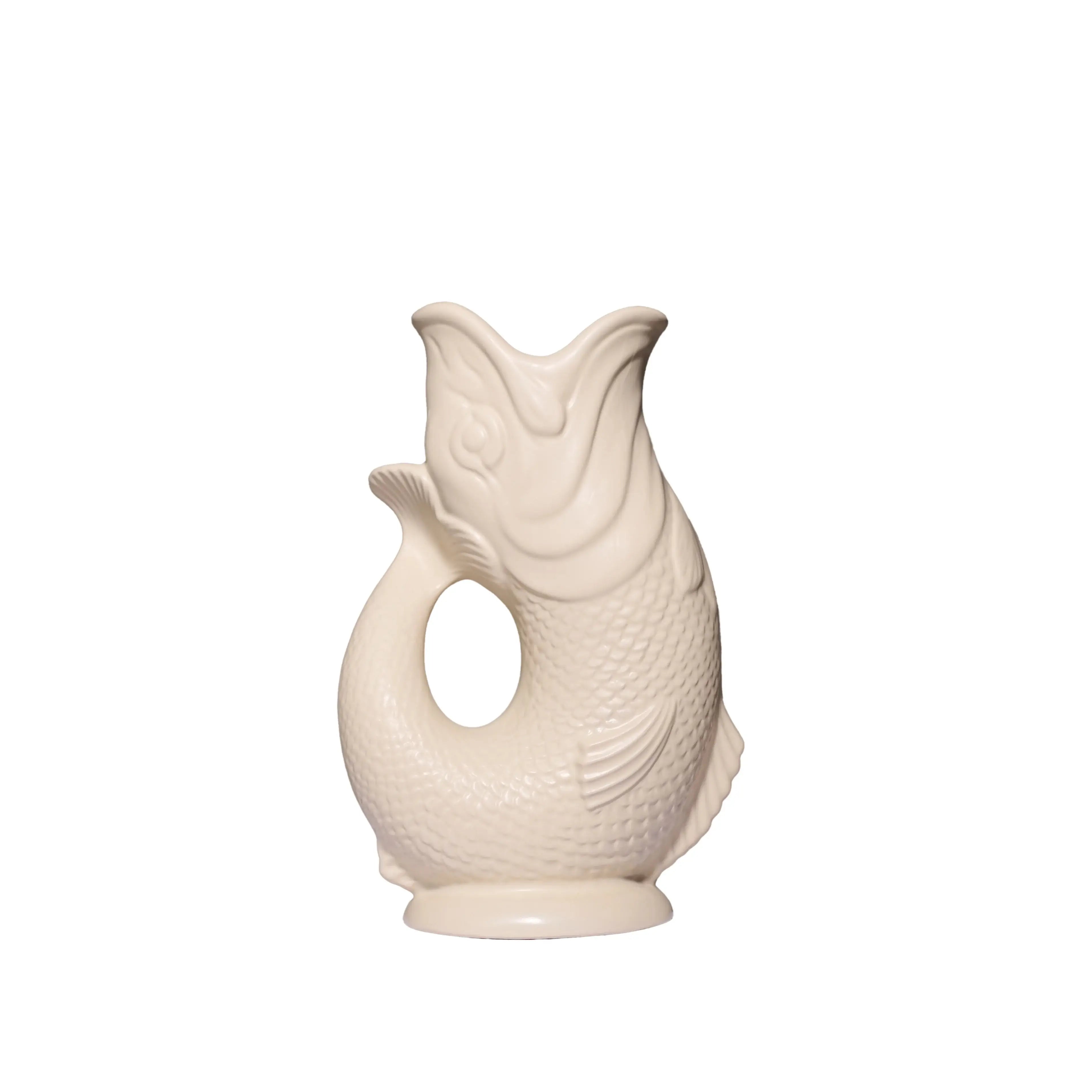 Matte Sand Gluggle Jug (L)