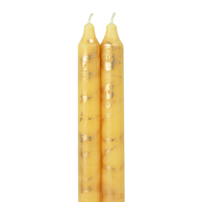 Taper Candles, Prairie Blue with Gold - 12in (2 tapers)