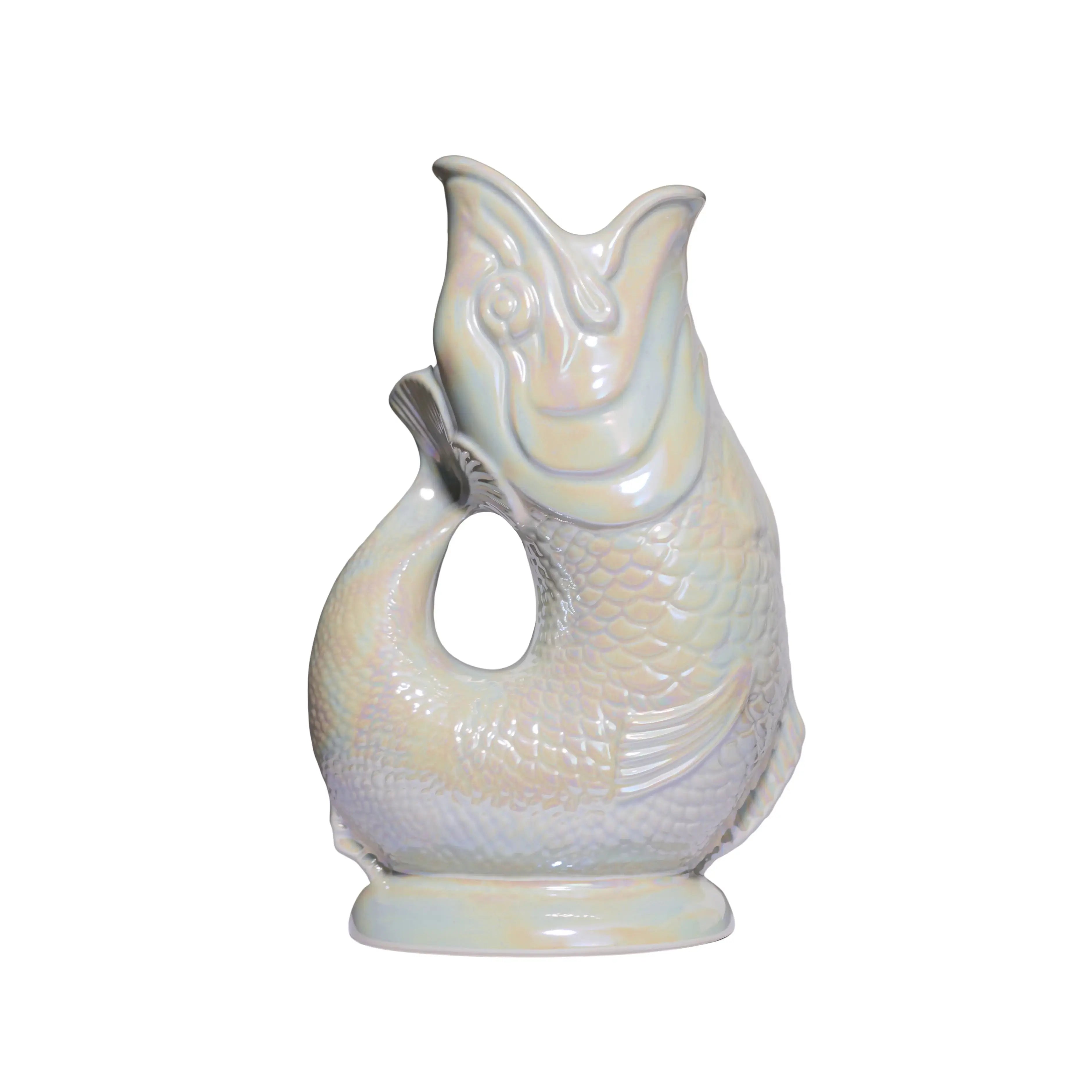 Oyster Lustre Gluggle Jug (XL)