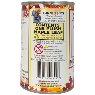 Lou the Canned Maple Leaf, Foil Lid