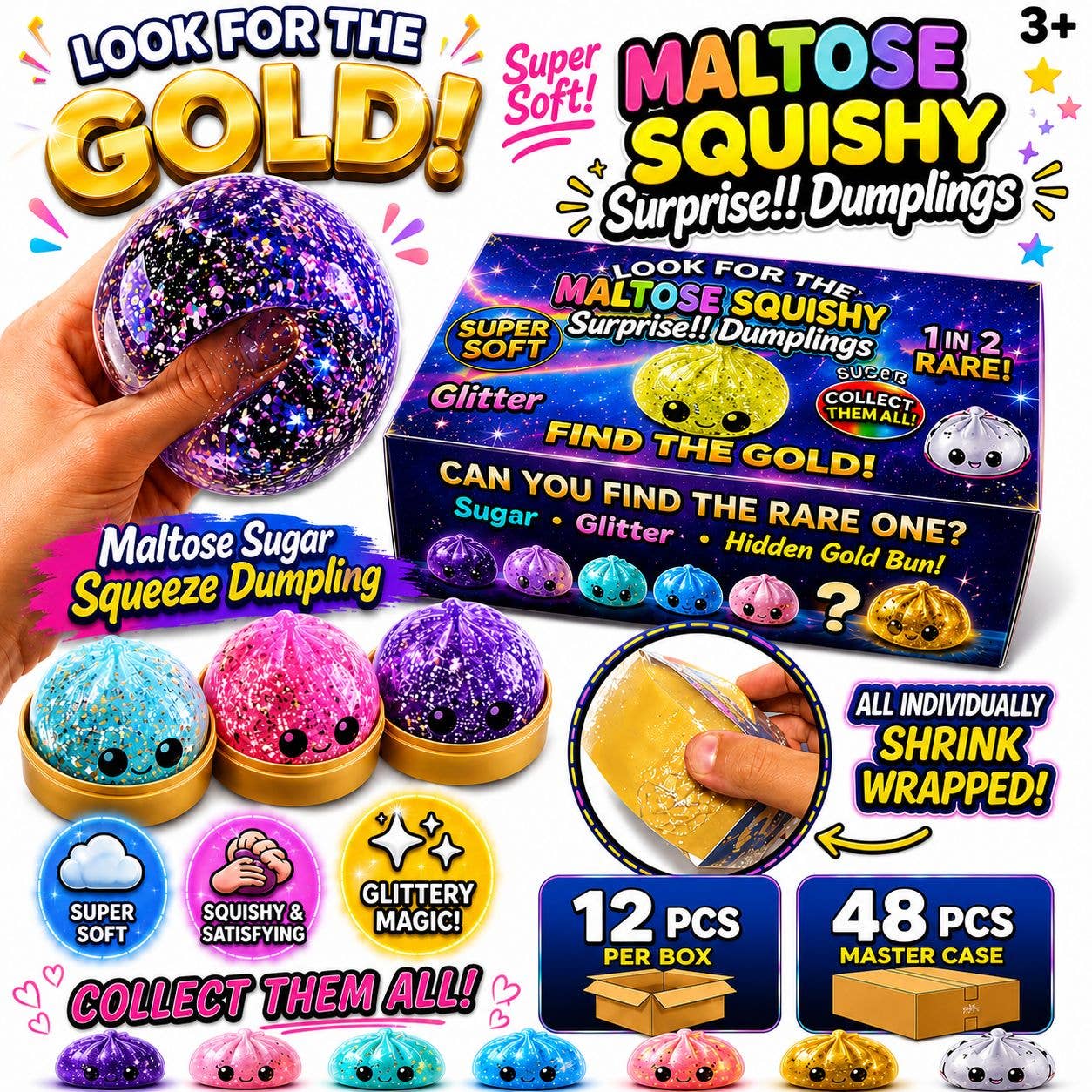 Maltose Squishy Surprise Dumplings