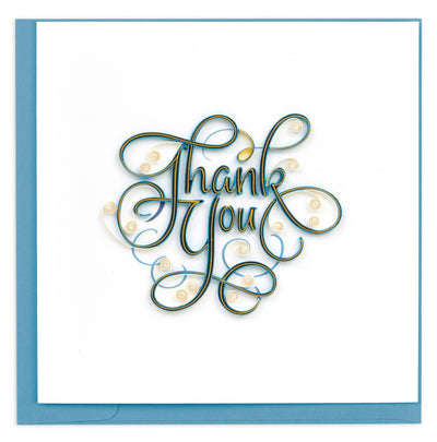 Card, Thank You - Quilling Card (6in sq)