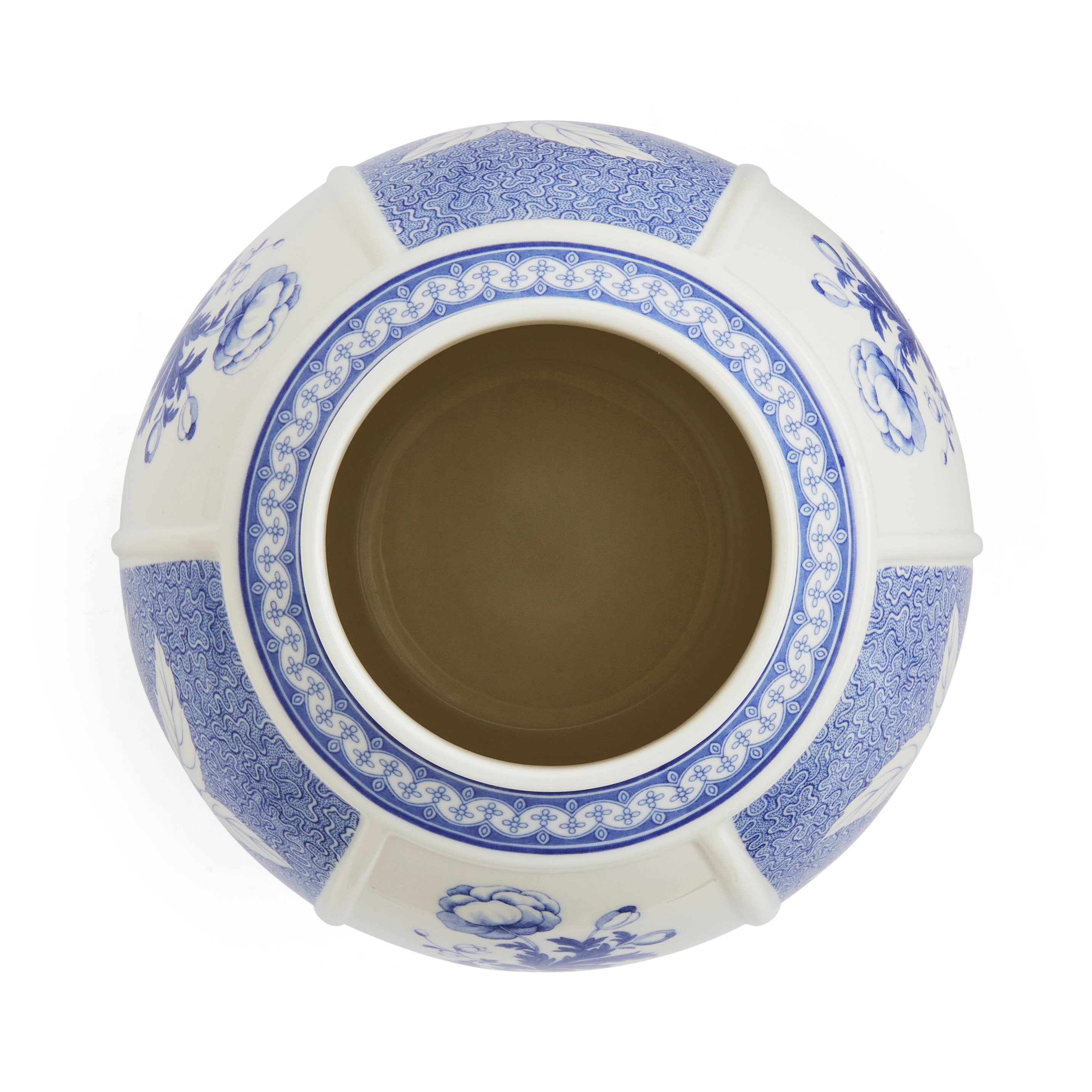 Blue Italian Vase, British Flowers - Spode - Thumbnail 3