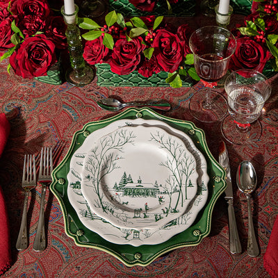 Country Estate Winter Frolic Dessert/Salad Plate, Evergreen - Juliska