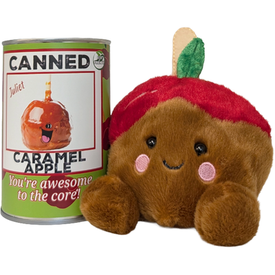 Canned Caramel Apple, Foil Lid