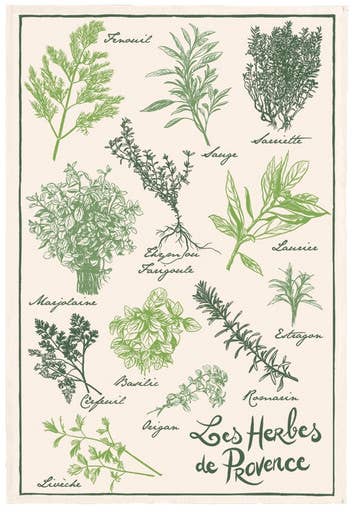 Tea Towel Herbs de Provence - Torchons & Bouchons