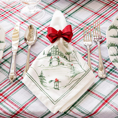 Country Estate Winter Frolic Napkins, Evergreen (Set of 4) - Juliska