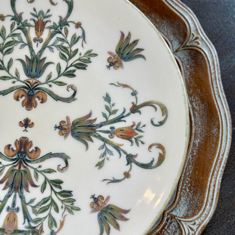 Florentino Wooden Scalloped Charger - Arte Italica (13in dia)