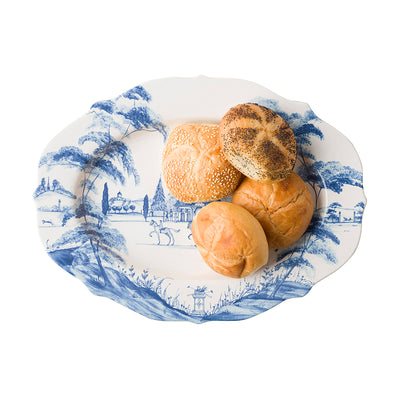 Country Estate 15" Platter - Delft Blue