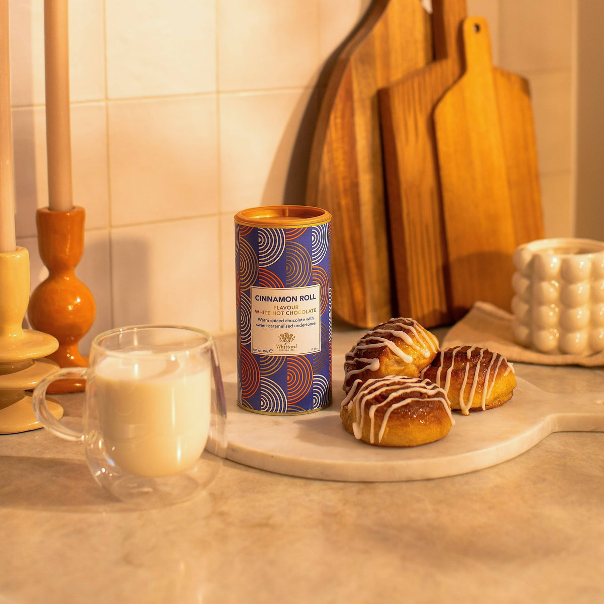 Cinnamon Roll White Hot Chocolate - Whittard of Chelsea (12.4oz / 350g)