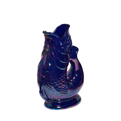 Cobalt Lustre Gluggle Jug (XL)