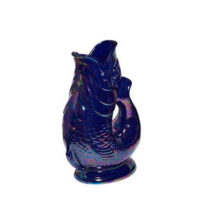 Cobalt Lustre Gluggle Jug
