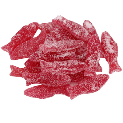 Sour Raspberry Swedish Fish - Kolsvart