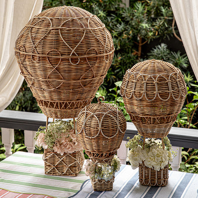 Provence Rattan 14" Hot Air Balloon