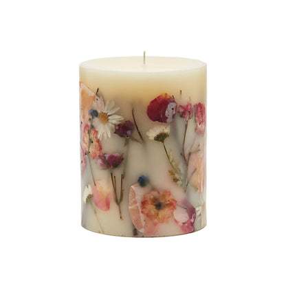 Apricot Rose Botanical Scented Candle - Rosy Rings (5in dia x 6.5in tall)