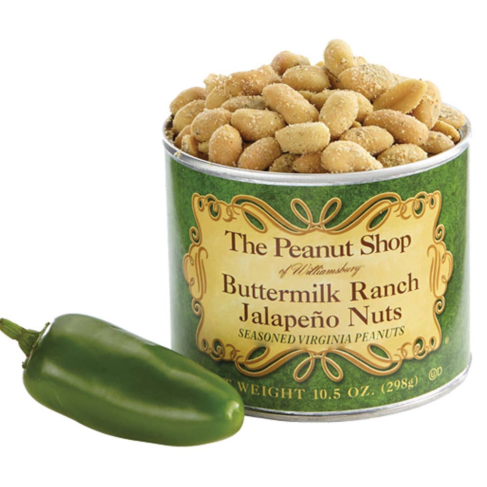 Buttermilk Jalapeño Ranch Seasoned Peanuts - The Peanut Shop of Williamsburg (10.5oz / 300g)