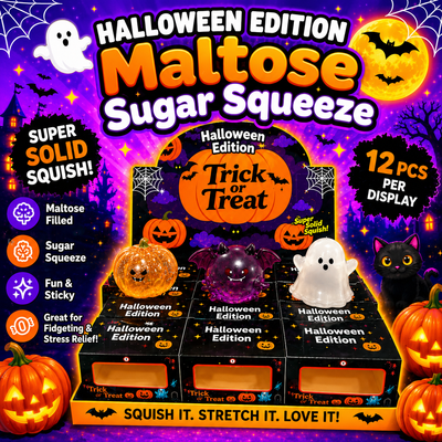 Halloween Edition Maltose Sugar Squeeze, Trick or Treat