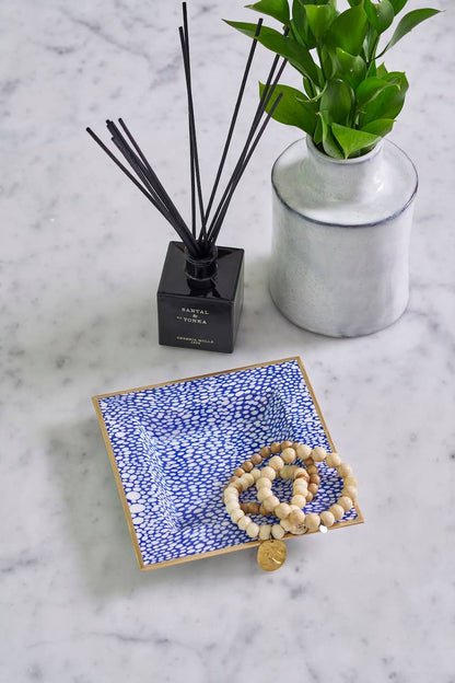 Shagreen Enameled Trinket Tray