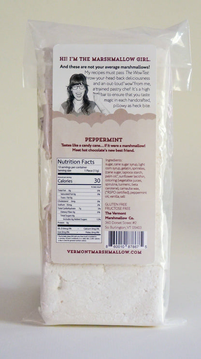 Peppermint Flavored Gourmet Marshmallows - The Vermont Marshmallow Co. (6oz / 170g)