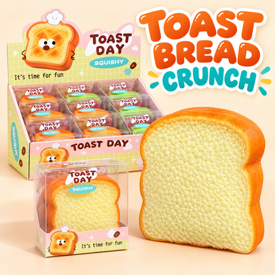 Toast Bread Crunch ASMR Squishy
