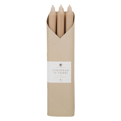 Taper Candles, Soft Pink - 12in (6 tapers)