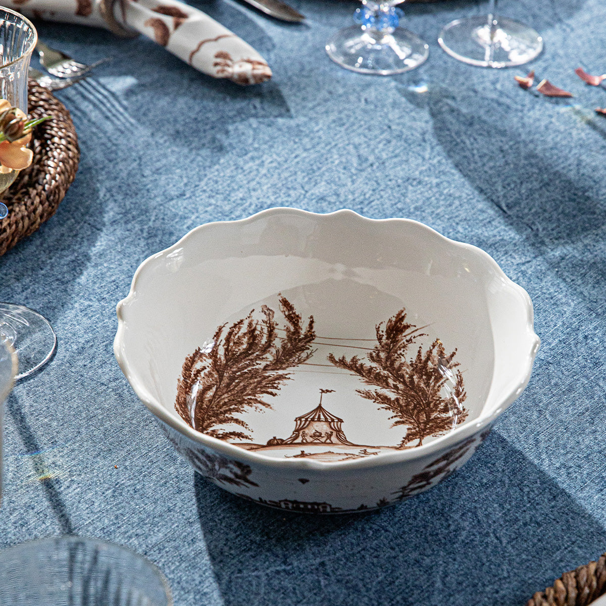 Country Estate Harvest Serving Bowl, Sepia - Juliska (10in)