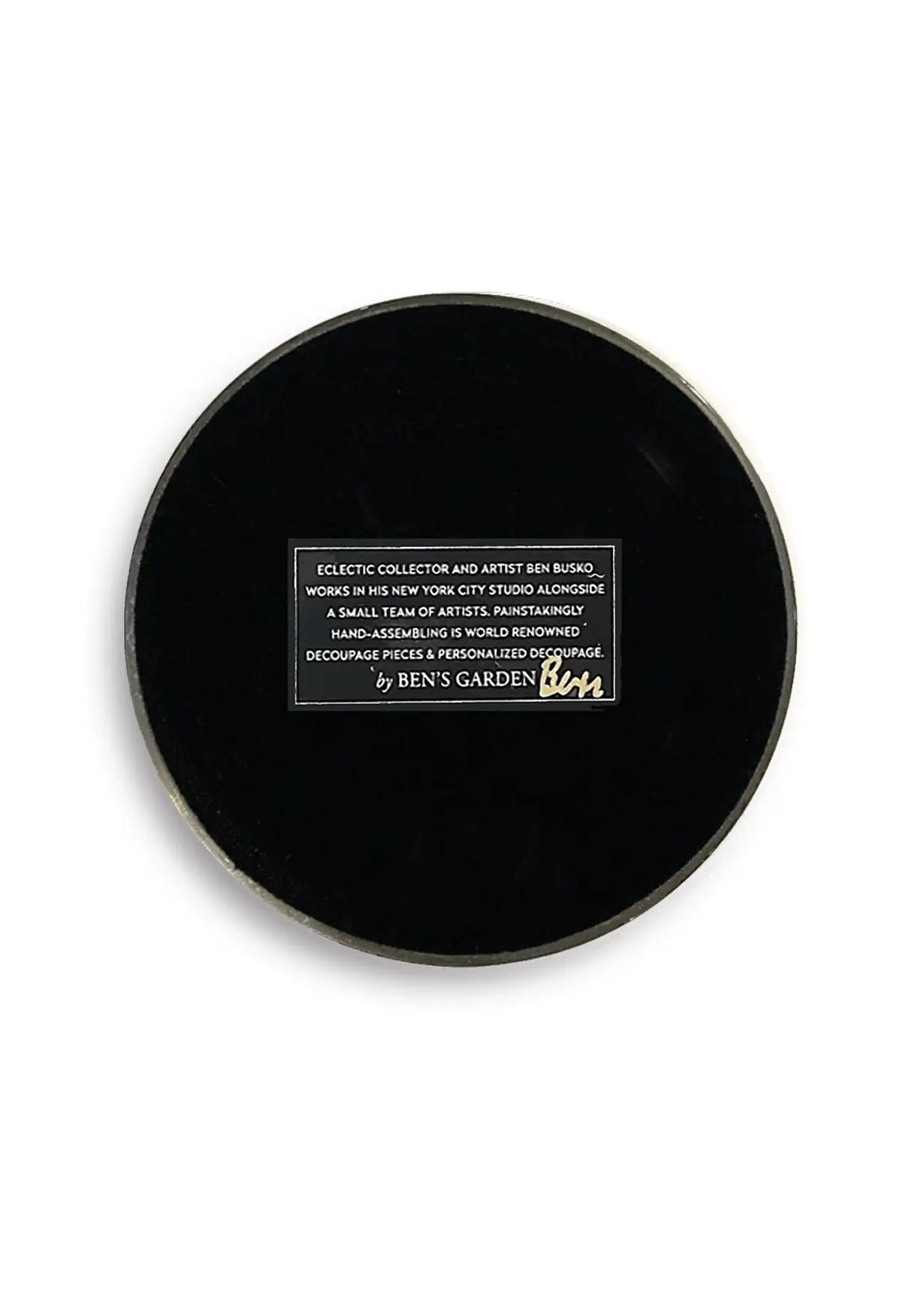 Vintage Compass Illustration Crystal Dome Paperweight - Ben's Garden (3.75in dia)