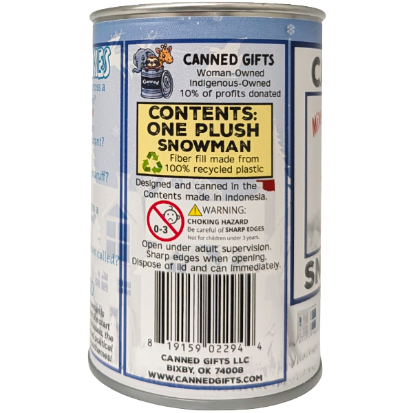 Mike the Canned Snowman, Foil Lid