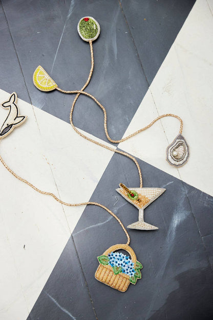 The Hydrangea Basket Bag Charm