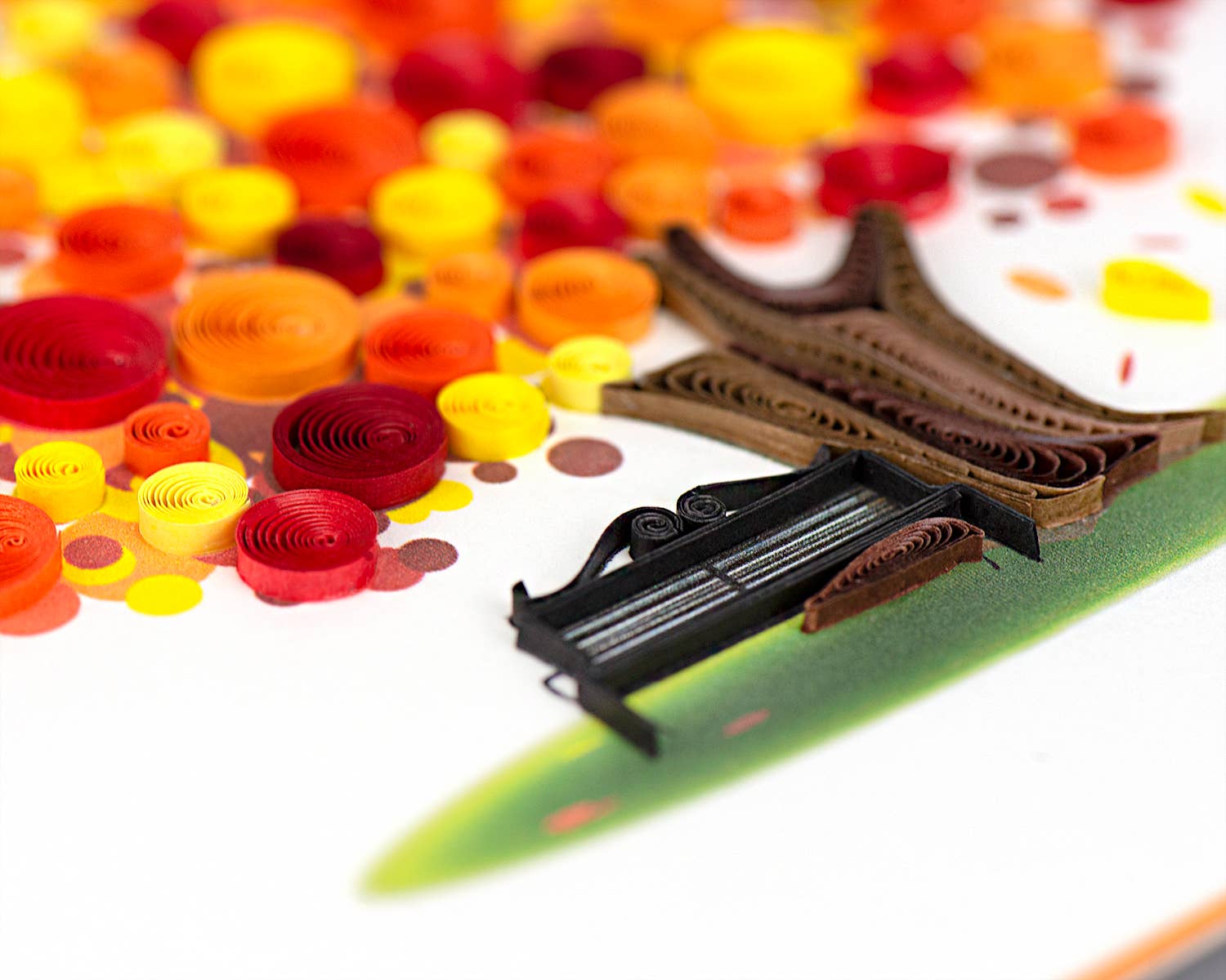 Card, Autumn Tree - Quilling Card (6in sq, with envelope)