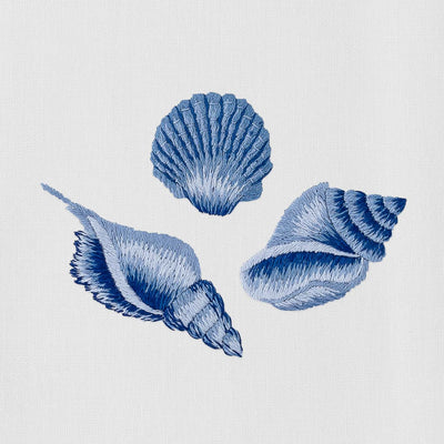 Tea Towel, Shell Indigo