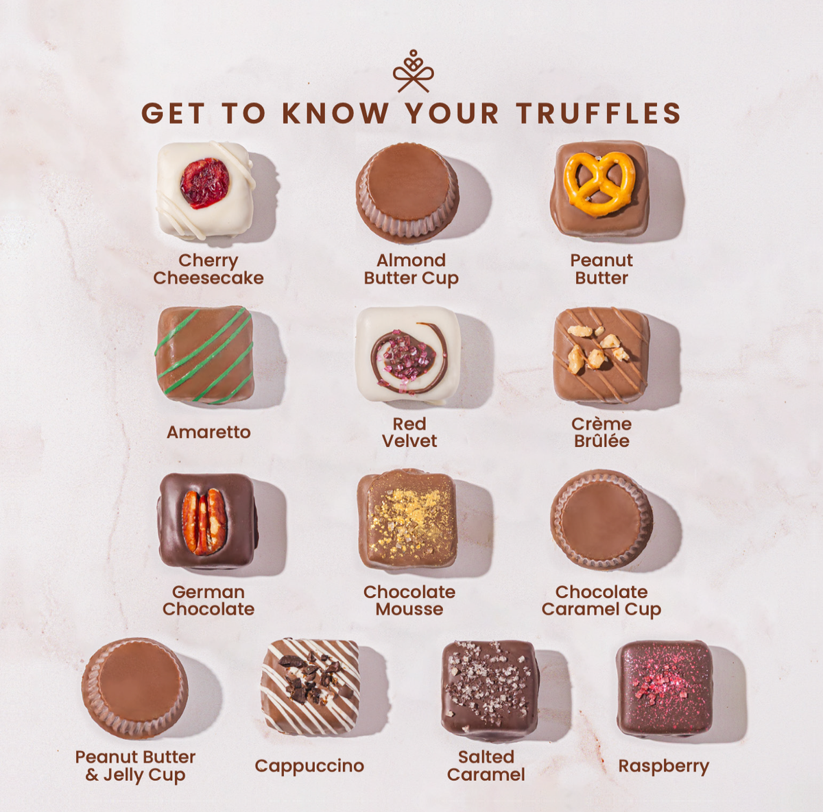 Two-Tier Belgium Truffle Gift Box - Bonnie & Pop