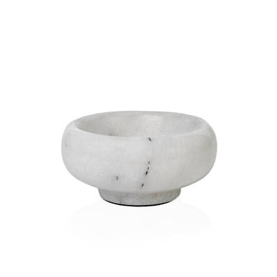 Pinch Bowl, Natural White Marble (1oz)