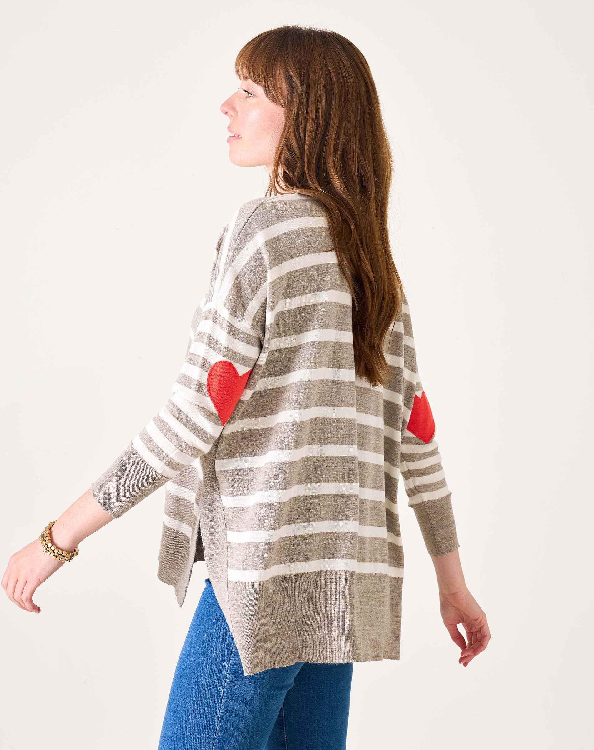 Amour Sweater: Driftwood Stripe / OS