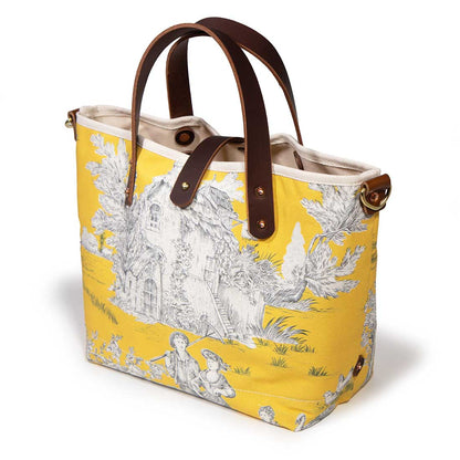 Vintage Sunshine Toile Mini Tote - General Knot & Co.