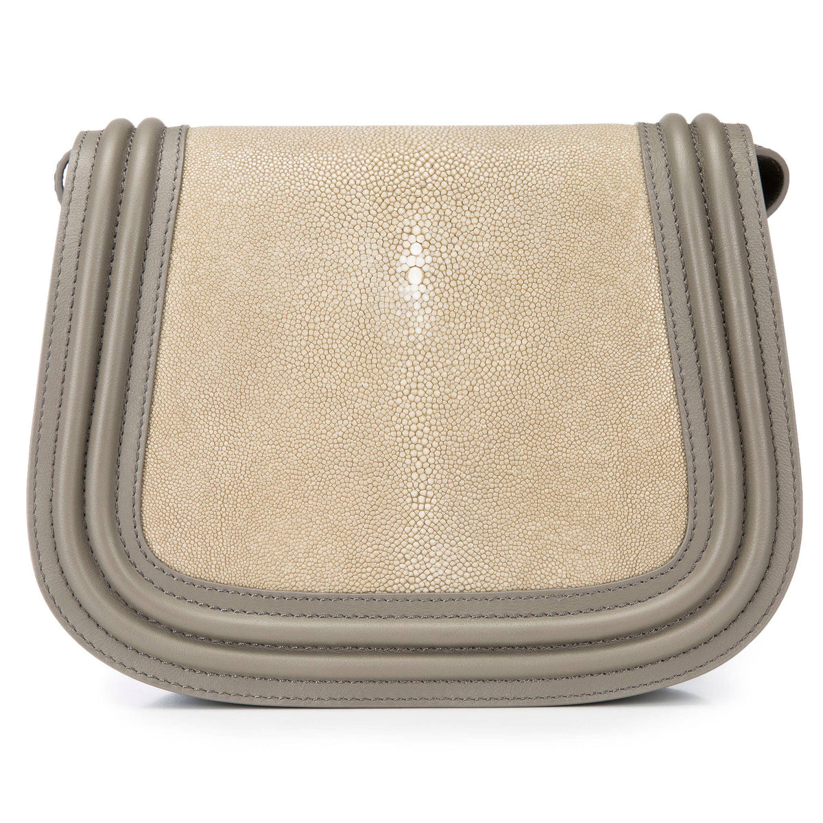 Taupe, Hazel Classic Saddle Bag - Vivo