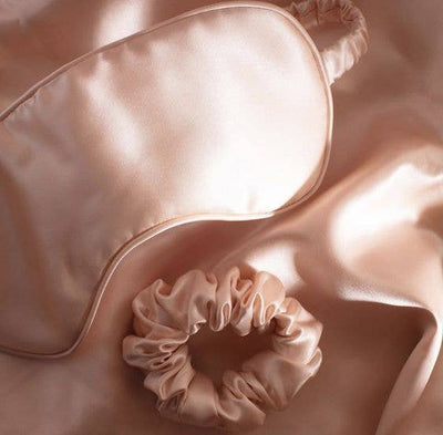 Beige Eucalyptus Silk Sleep Mask