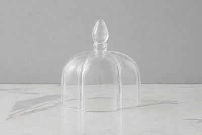 Quatrefoil Serving Board Riser & Glass Dome
