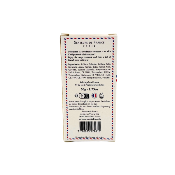 Savonnette Croissant Soap - Senteurs de France (1.7oz / 50g)