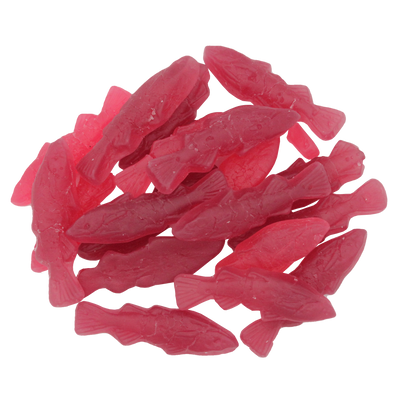 Raspberry & Blackcurrant Swedish Fish - Kolsvart