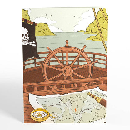 Pirate Ship Pop-Up Card 5in x 7in