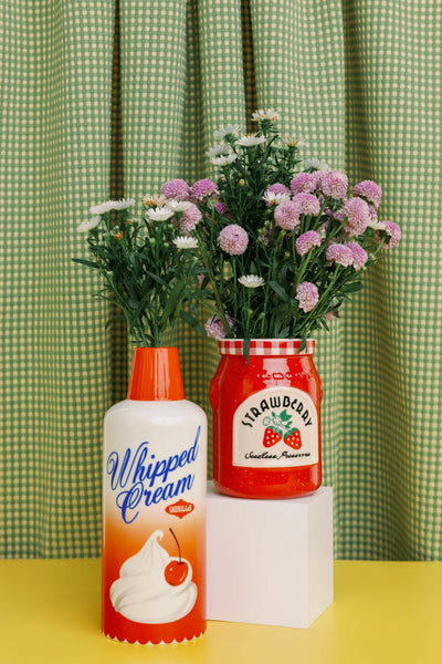Ceramic Vase, Whipped Cream
